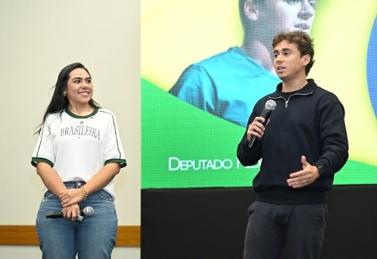 Cassy Monteiro ganha apoio de Nikolas Ferreira na corrida à Câmara dos Deputados