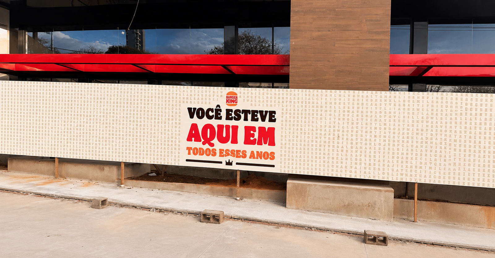 Burger King transforma reforma em homenagem aos clientes em Campo Grande