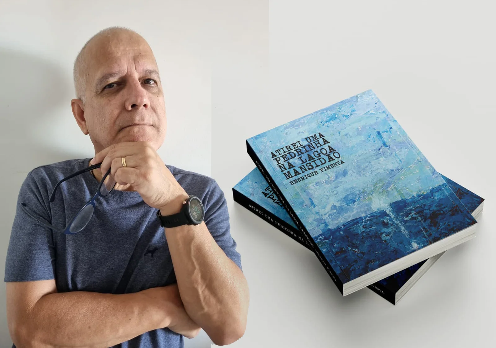 Henrique Pimenta lança "Atirei uma pedrinha na lagoa Mansidão" nesta sexta-feira, em Campo Grande