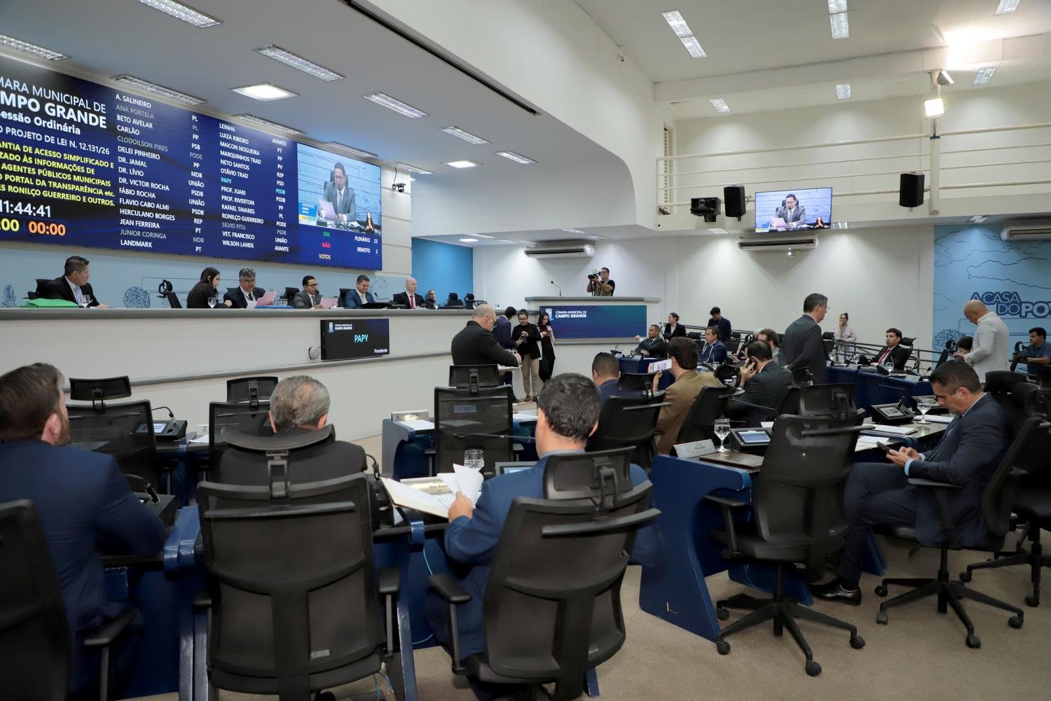 Câmara derruba veto e amplia transparência sobre salários em Campo Grande