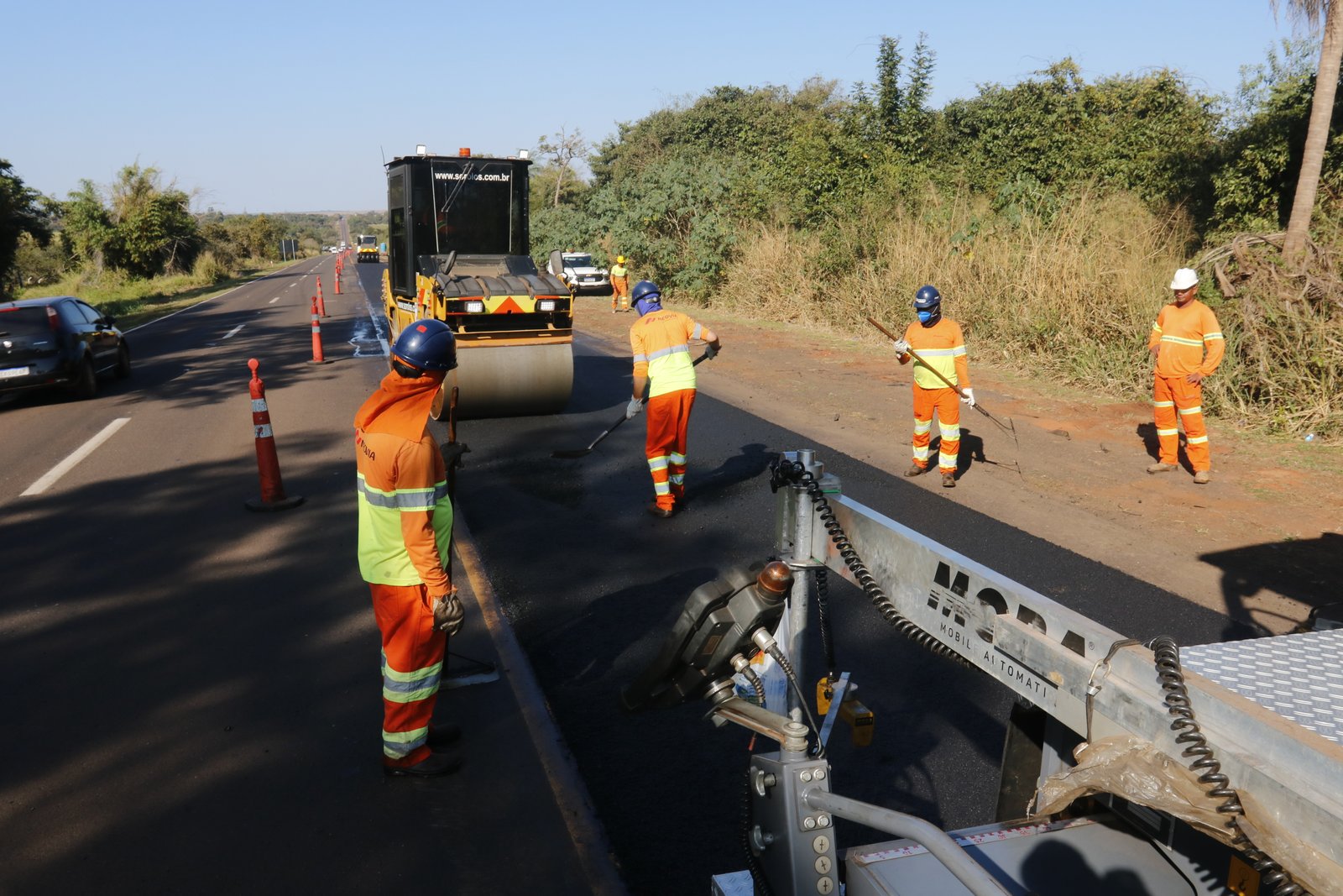 Obras na BR-163/MS alteram trânsito em 18 pontos nesta sexta-feira