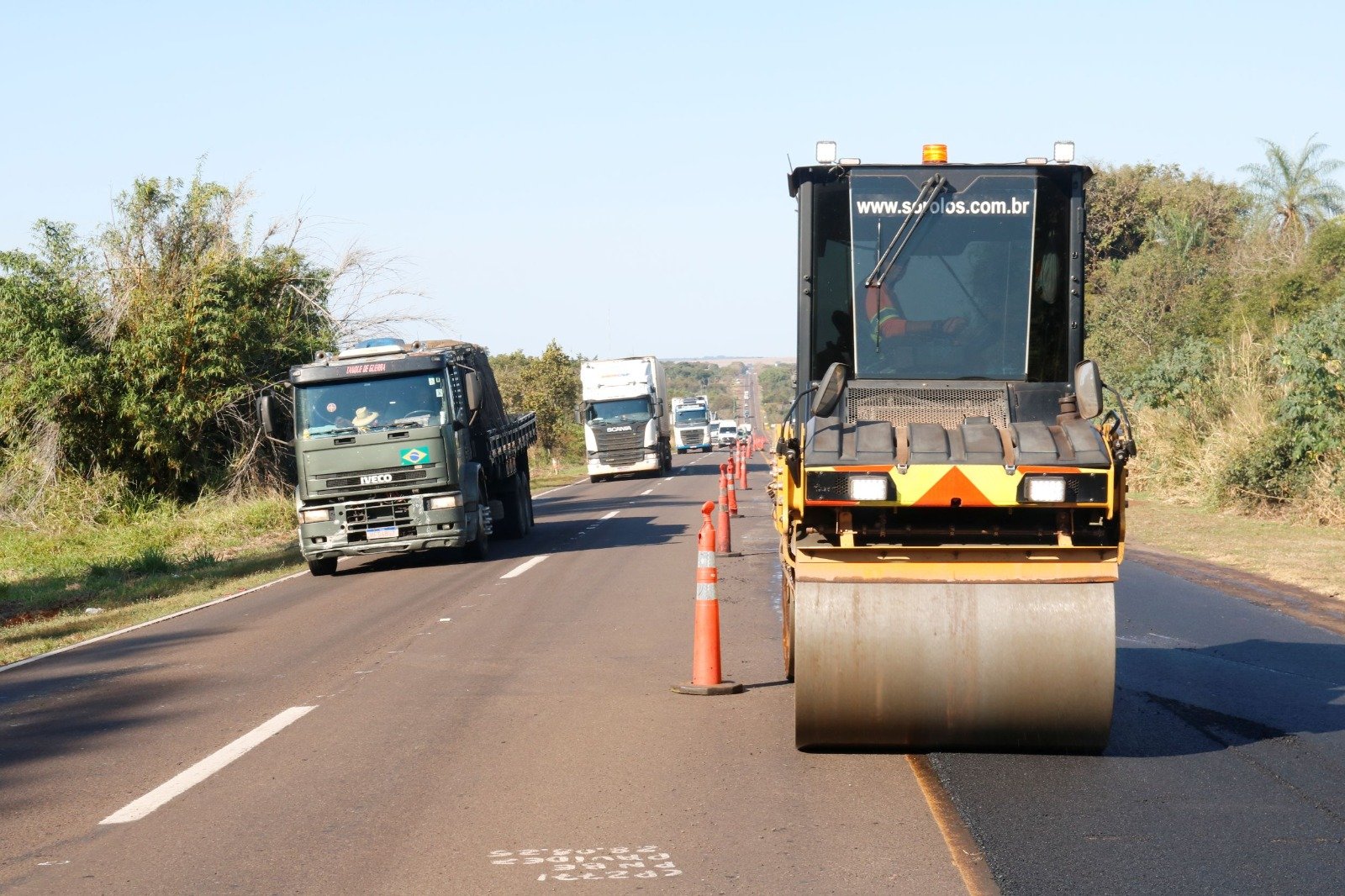 Obras alteram trânsito da BR-163/MS em 4 cidades nesta terça (11)