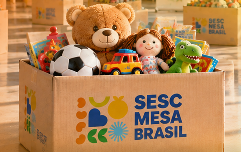 Um brinquedo, um gesto: Sesc Mesa Brasil inicia campanha para o Dia das Crianças