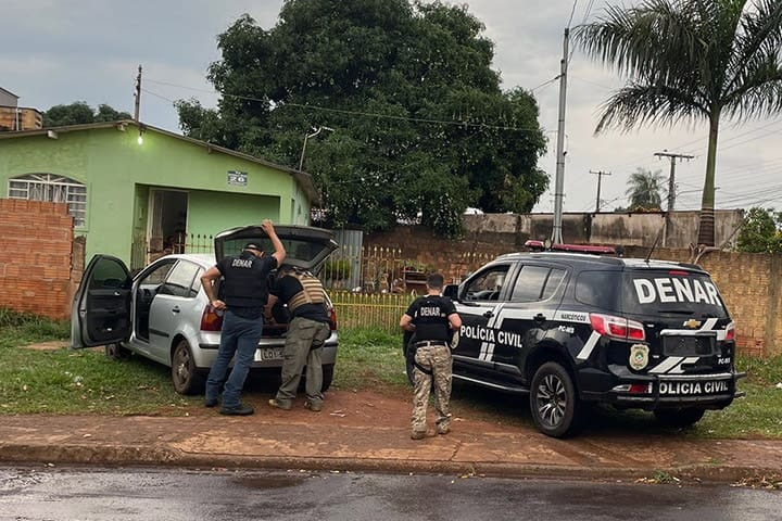 DENAR efetua prisões em operação contra drogas em três cidades