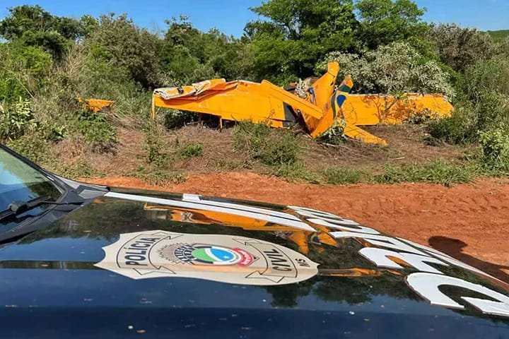 Piloto morre ao cair com avião agrícola durante reconhecimento em Iguatemi
