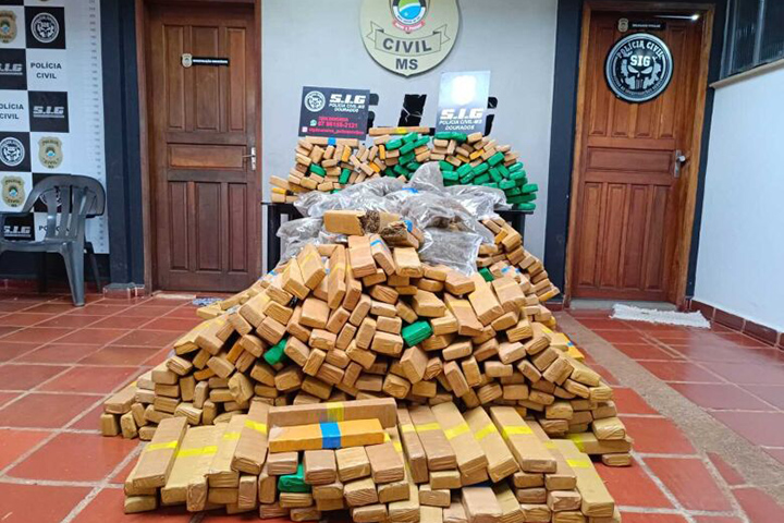 Polícias de MS e SP apreendem mais de uma tonelada de drogas em Dourados