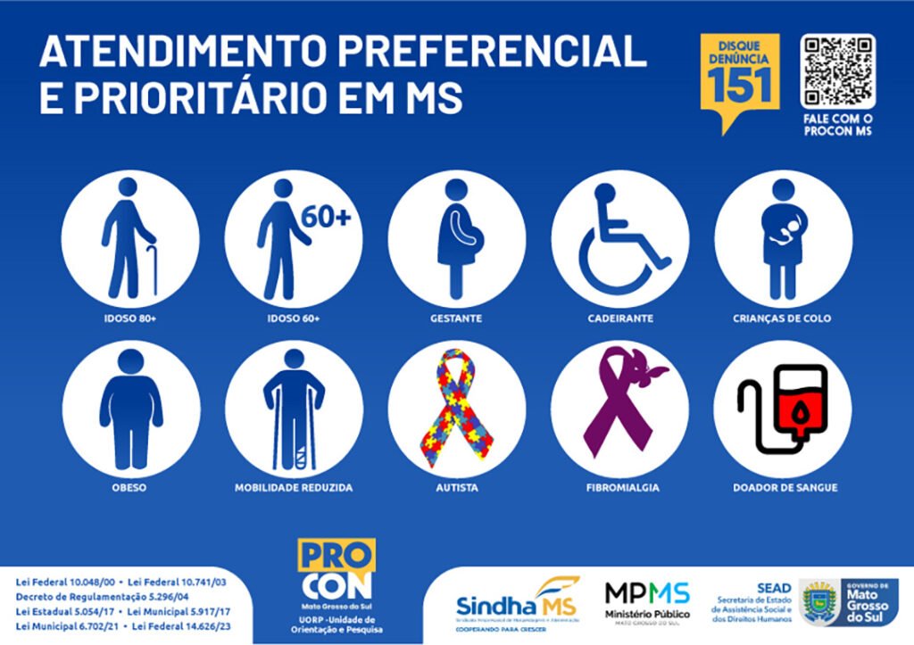 Atendimento a grupos prioritários é foco de campanha lançada por MPMS e Procon em Campo Grande