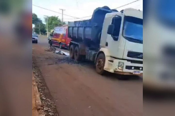 Ciclista morre atropelado por caminhão em Maracaju; polícia apura circunstâncias