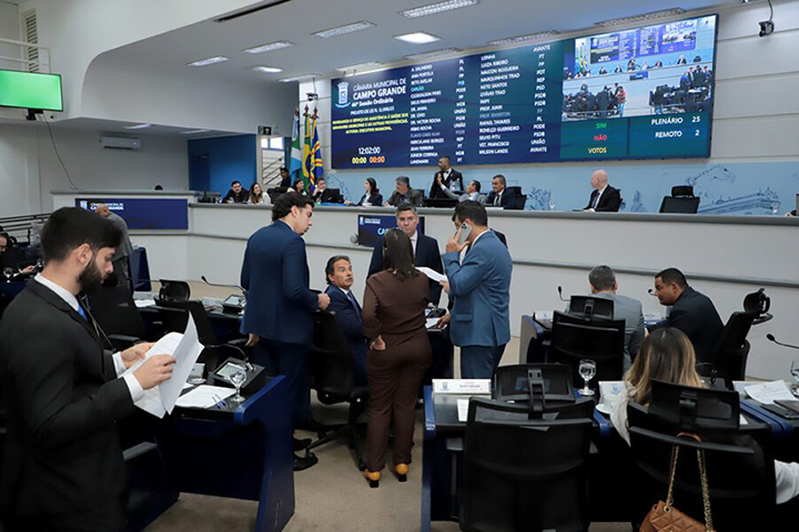 Câmara de Campo Grande vota vetos a emendas da LDO 2026 nesta quinta-feira