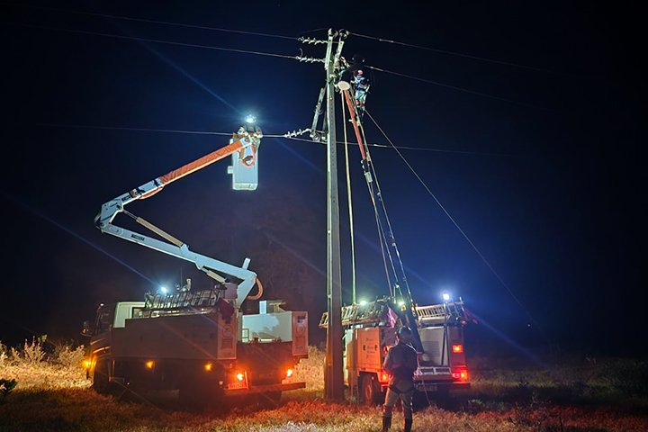Temporal em diversos pontos de Mato Grosso do Sul causa estragos e derruba rede elétrica