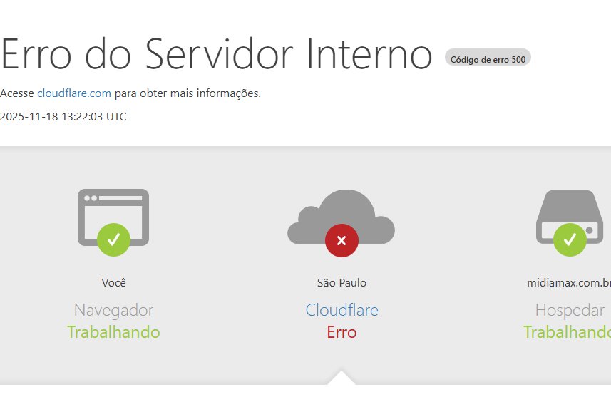 Problema na Cloudflare deixa sites de notícias e órgãos públicos fora do ar em Mato Grosso do Sul