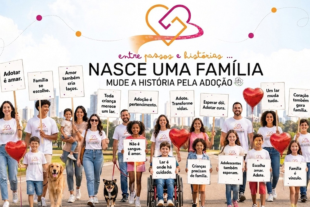 Caminhada em Campo Grande marca mobilização pelo Dia Nacional da Adoção com percurso de 2,7 km